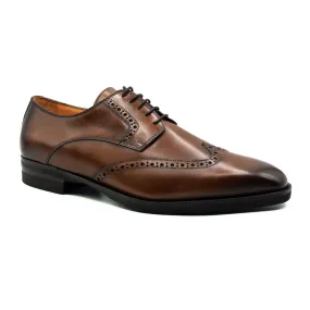 25-531-BCN STEFANO Italian Calfskin Burnished Cognac Size 9.5