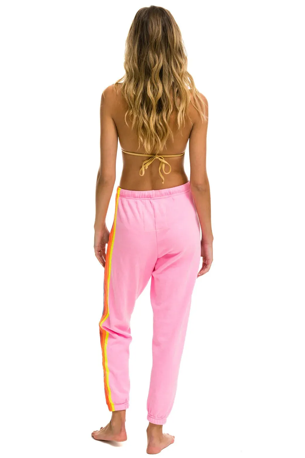 5 Stripe Sweatpants ~ Neon Pink