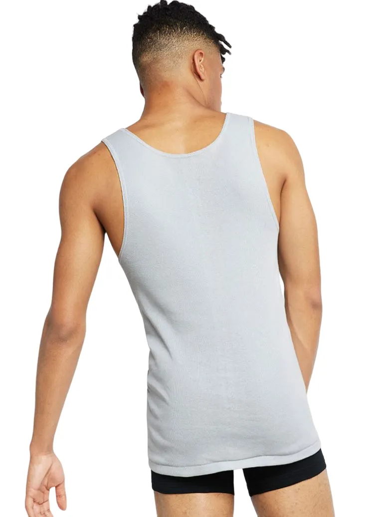 6 x Bonds X-Temp Grey Mens Chesty Cotton Plain Singlet Vest Tank Top