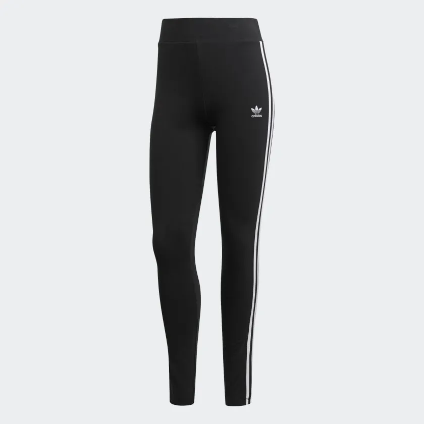 Adidas 3 Stripe Tight Black/White