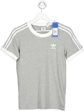 adidas Grey Adicolor Classic 3-stripes T-shirt BNWT UK XS