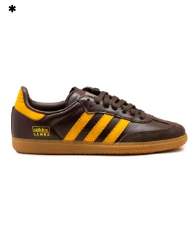 Adidas Samba OG Pelle Marrone Giallo