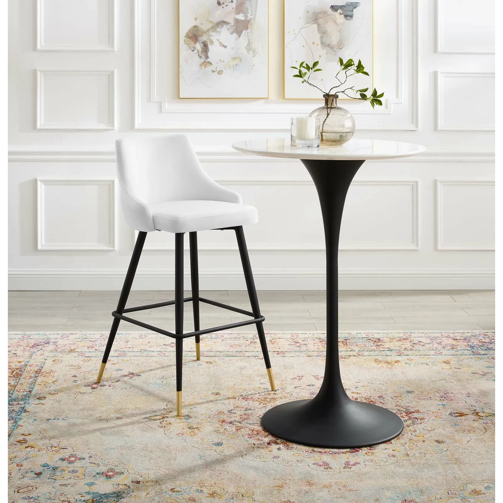 Adorn Performance Velvet Bar Stool