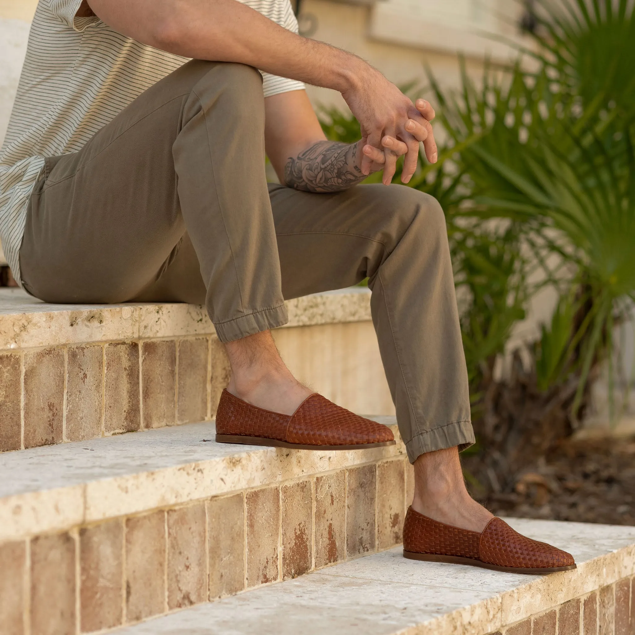 Alejandro Woven Slip-On 2.0 Woven Brandy