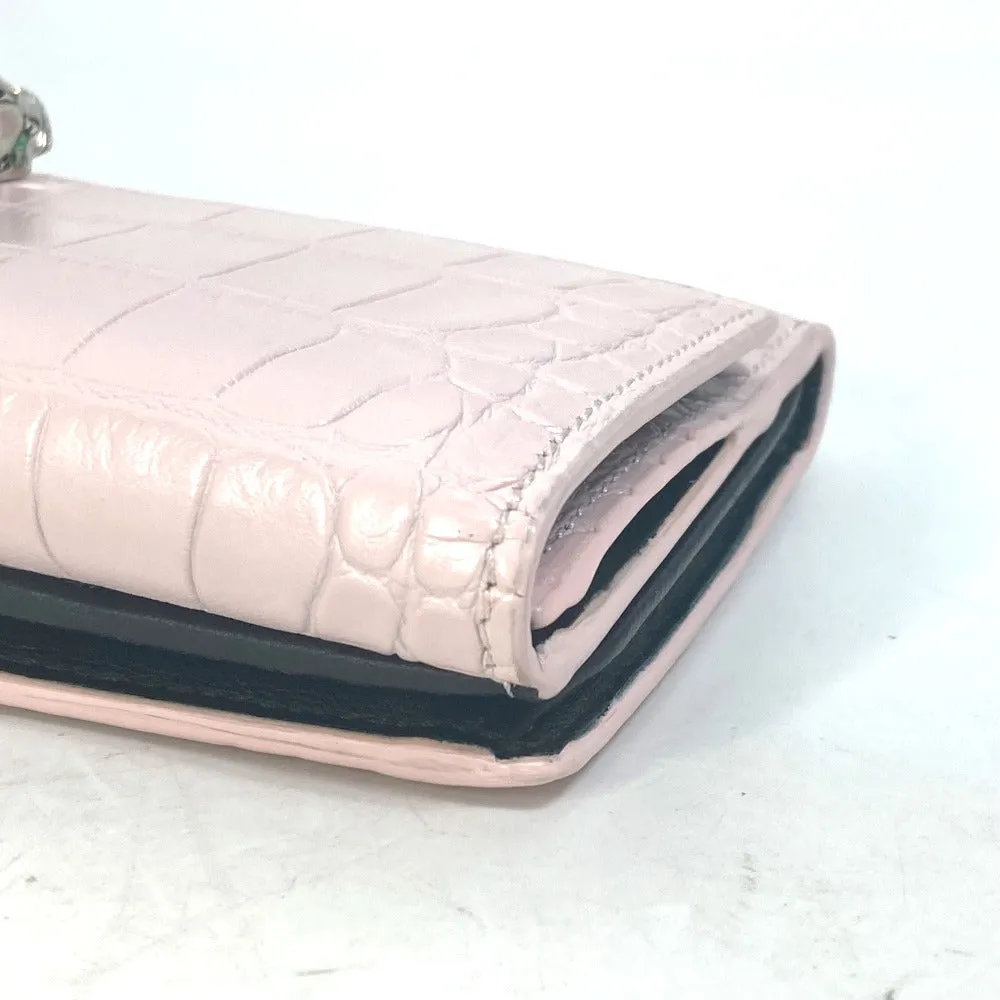 Alexander Wang Long Wallet Purse leather pink Rhinestone Skull skull Women Used Authentic