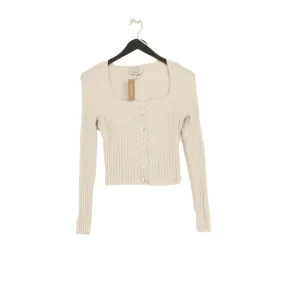 & Other Stories Women's Cardigan S Tan 100% Nylon