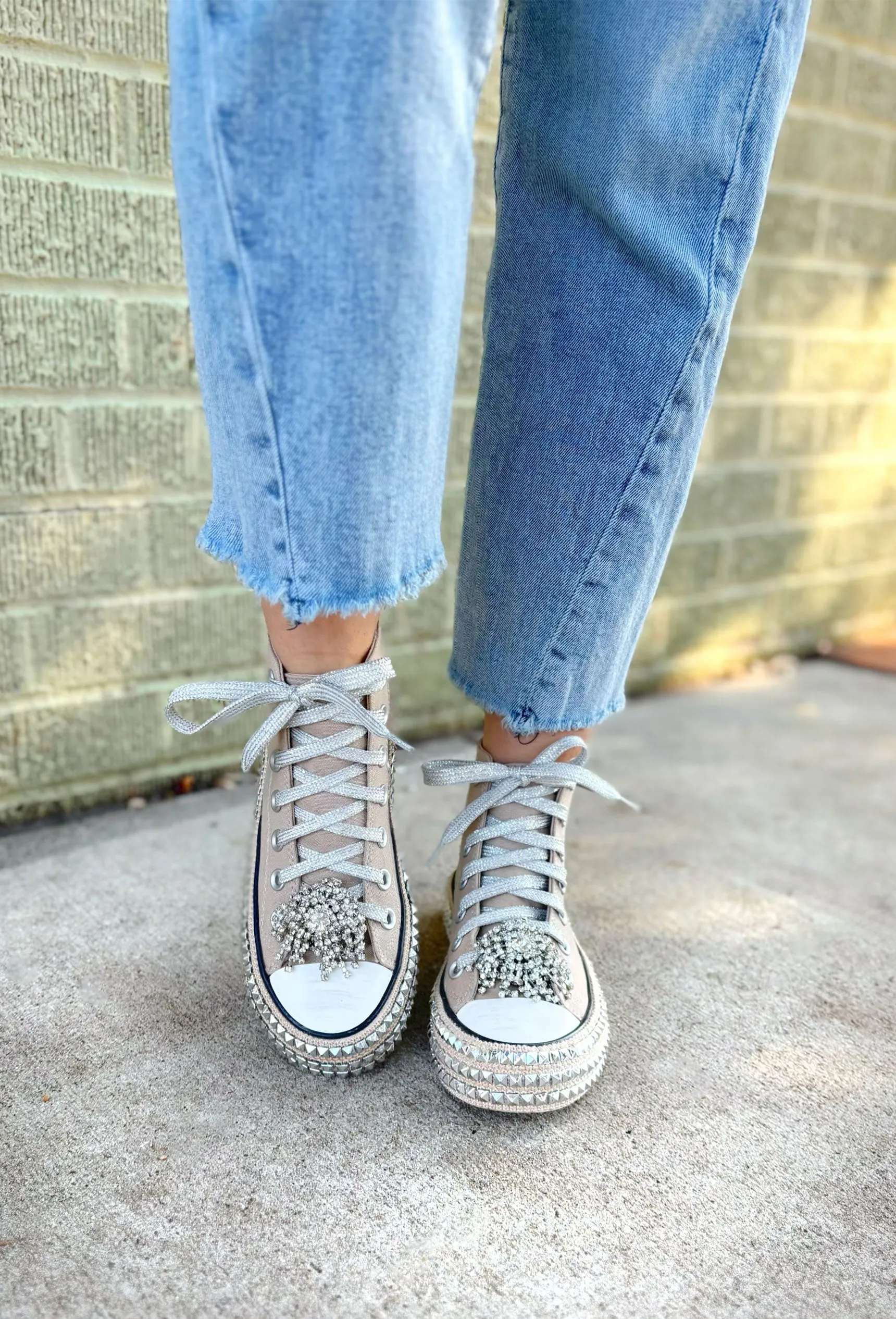 Ash High Top Khaki Sneakers