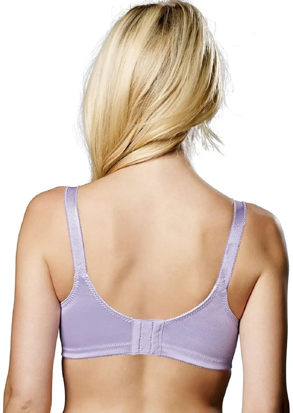 Bali Women's Double Support Smoothing Wirefree Bra, Lavender Moon, 36D