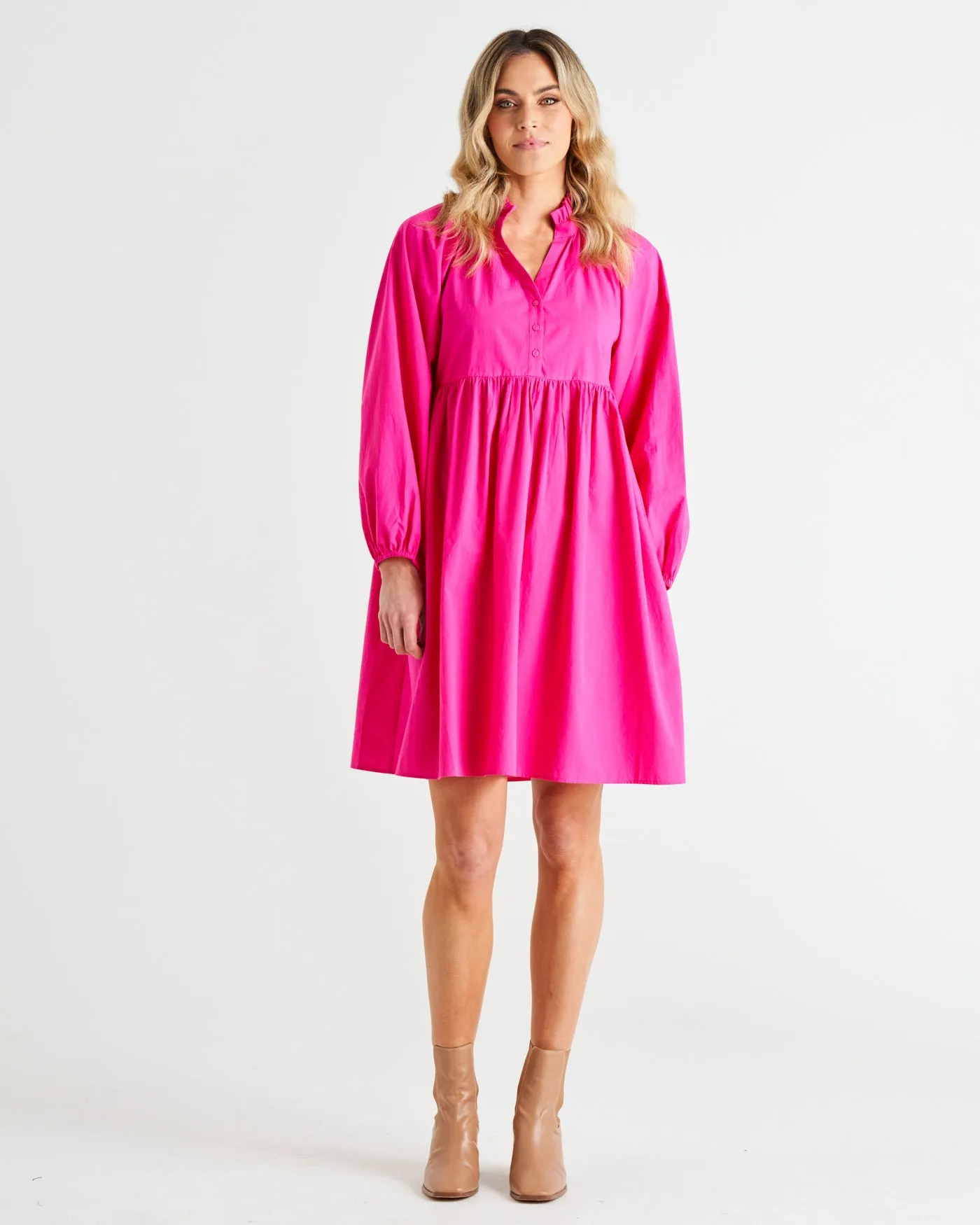 Betty Basics Cottage Dress Autumn Pink