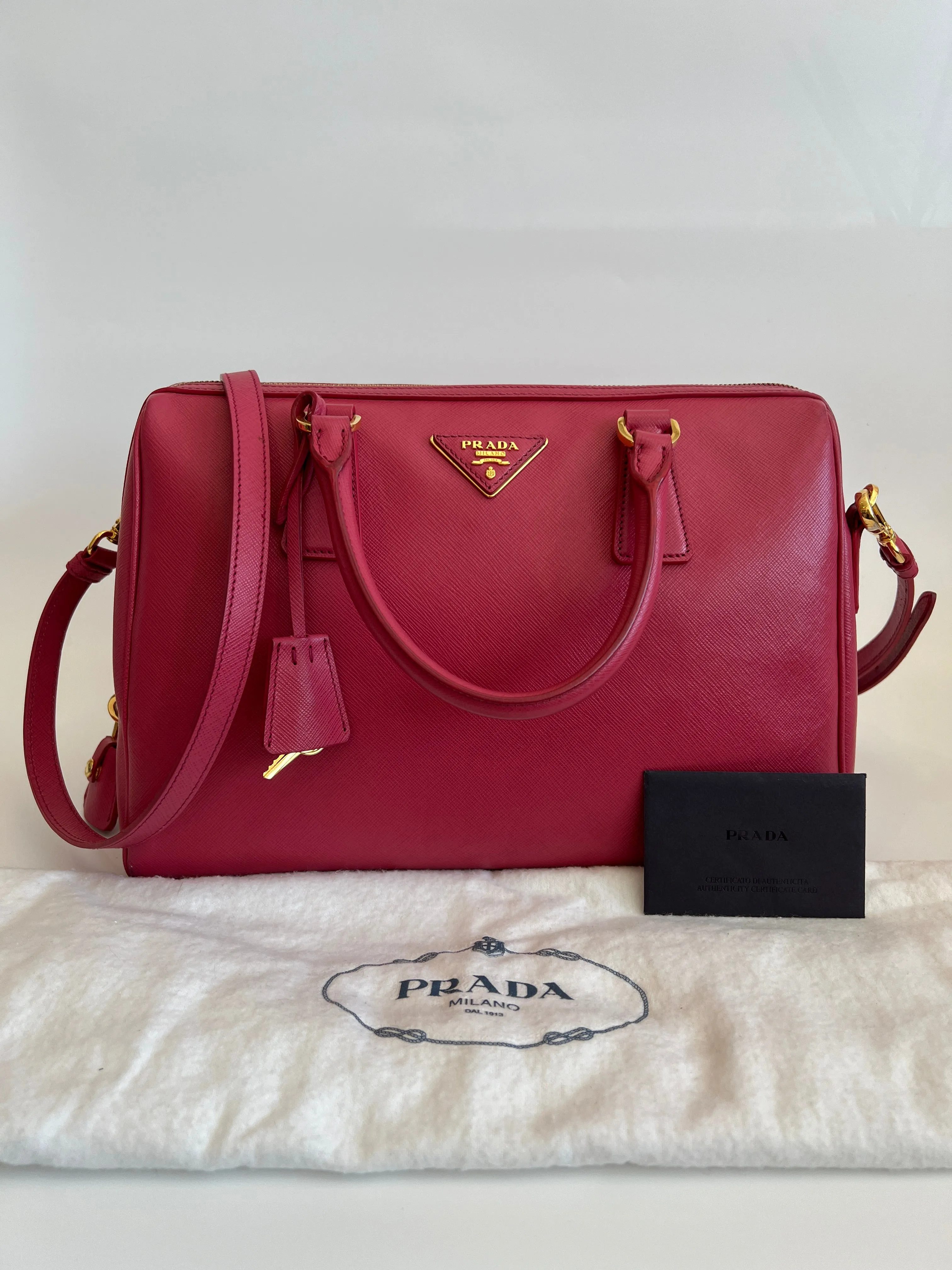 BL0823 Saffiano Lux Peonia Duffel Bag