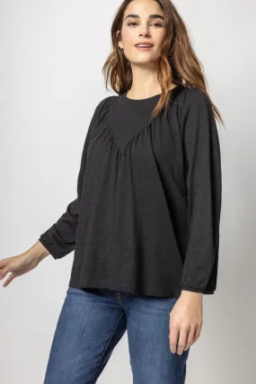 Bracelet Sleeve Yoke Front Top | Black