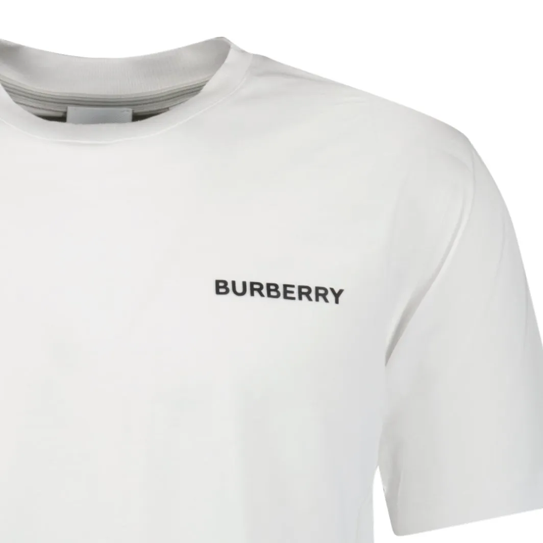 BURBERRY'Mac' Short Sleeve T-Shirt White