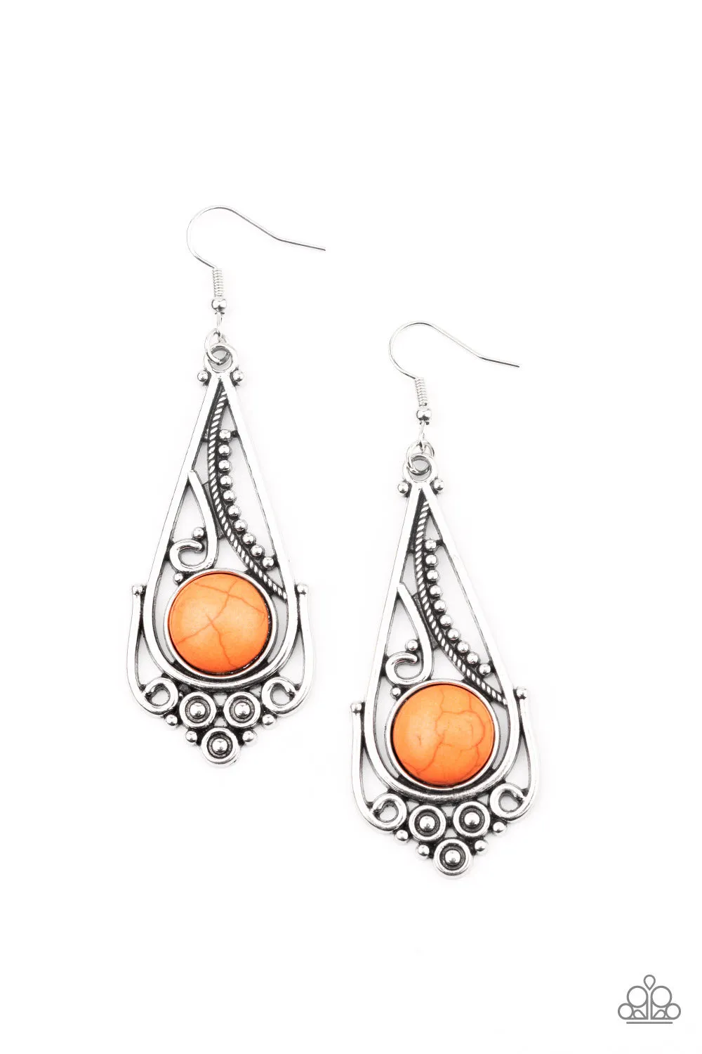 Canyon Climate - Orange Earring