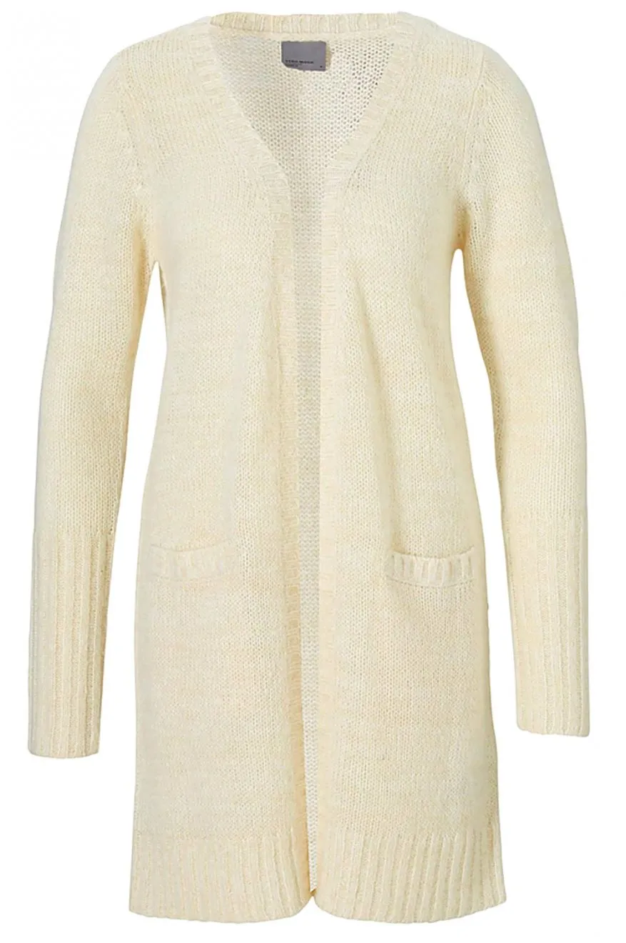 Cardigan beige in maglia