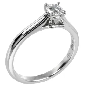 CARTIER Ring 0.25ct VVS1/D/3EX Pt950Platinum, Diamond 1895 Solitaire Women 47 Used Authentic