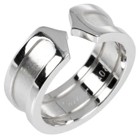 CARTIER Ring K18 white gold Silver 2C Women 46 Used Authentic