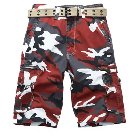 Casual Beach Camouflage Cotton Men's Shorts