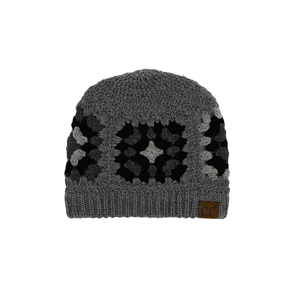 C.C Multi Color Crochet Beanie