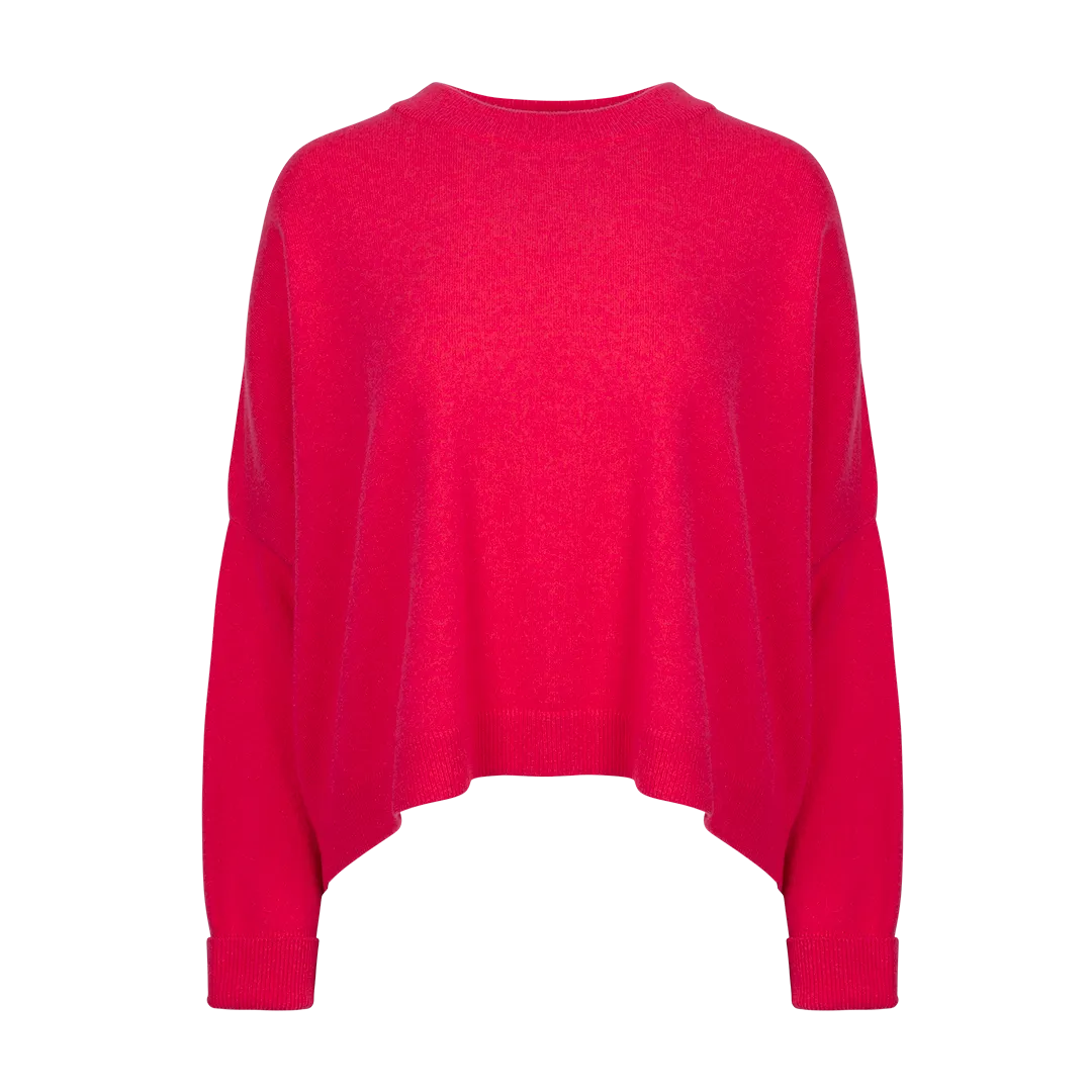 Chunky Cashmere Sweater Pink