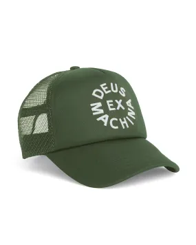 Circle Logo Trucker - Forest Green