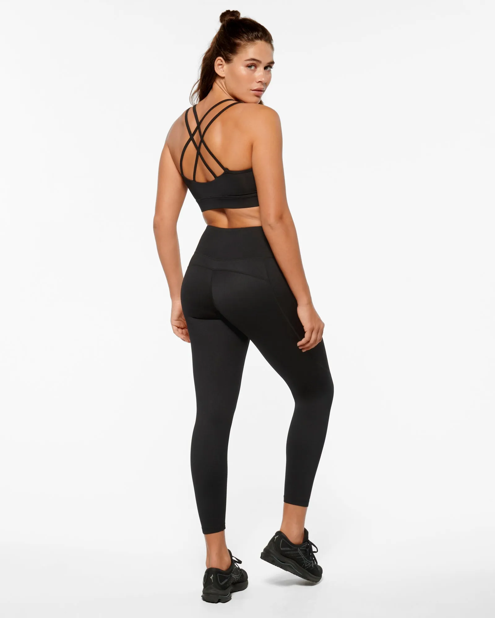 CLASSIC 7/8 HIGH WAIST POCKET LEGGING BLACK/WHITE