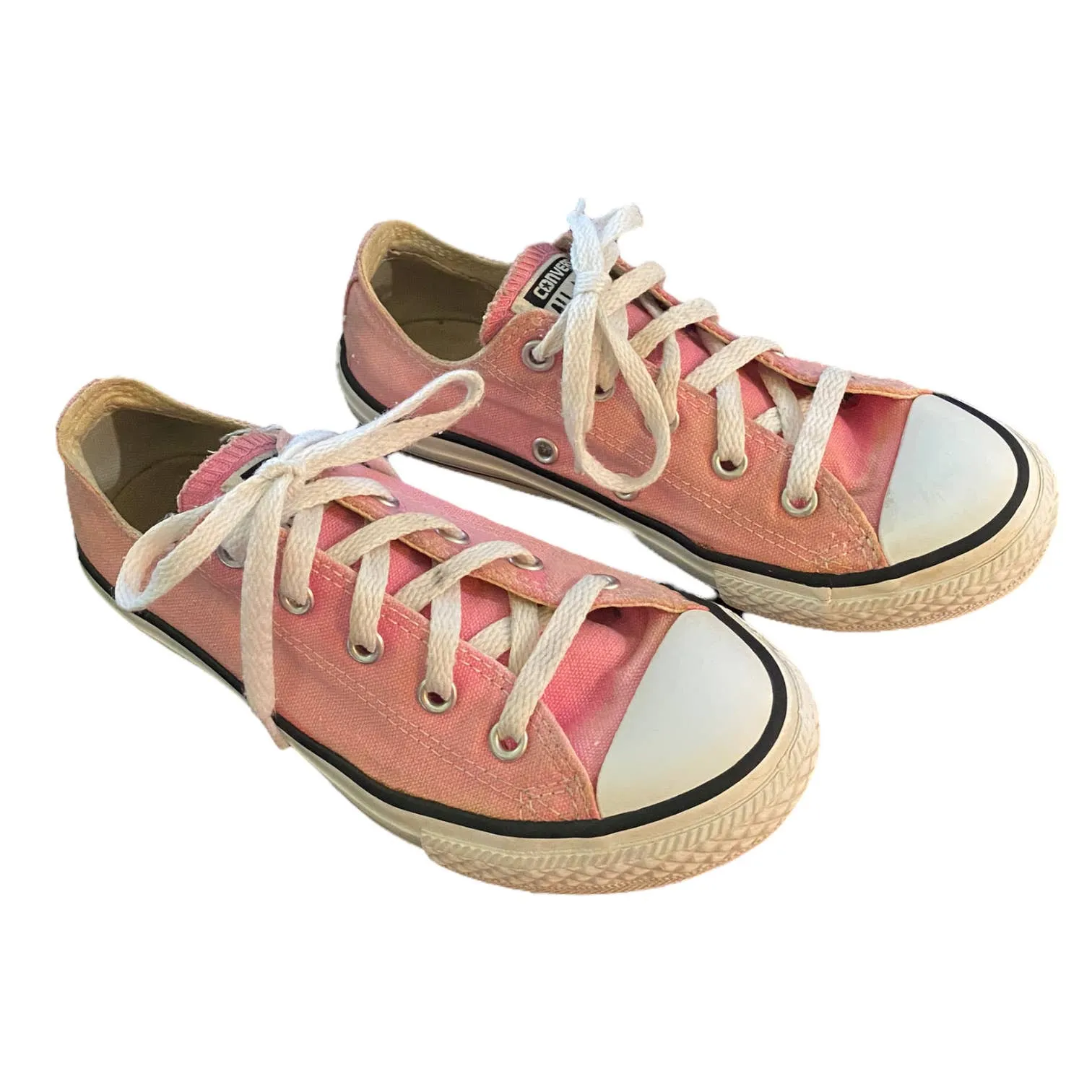 Converse All Star Girls Pink Low Top Sneakers Size 1.5