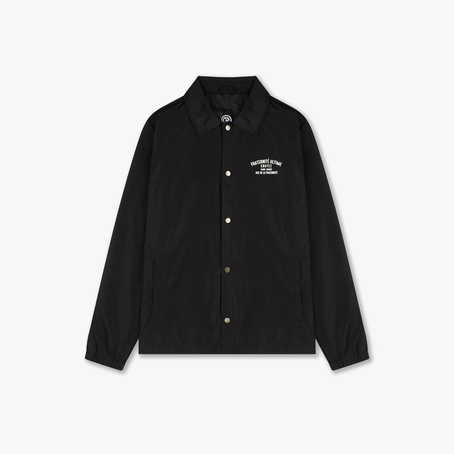 CROYEZ FRATERNITÉ COACH JACKET - BLACK/WHITE