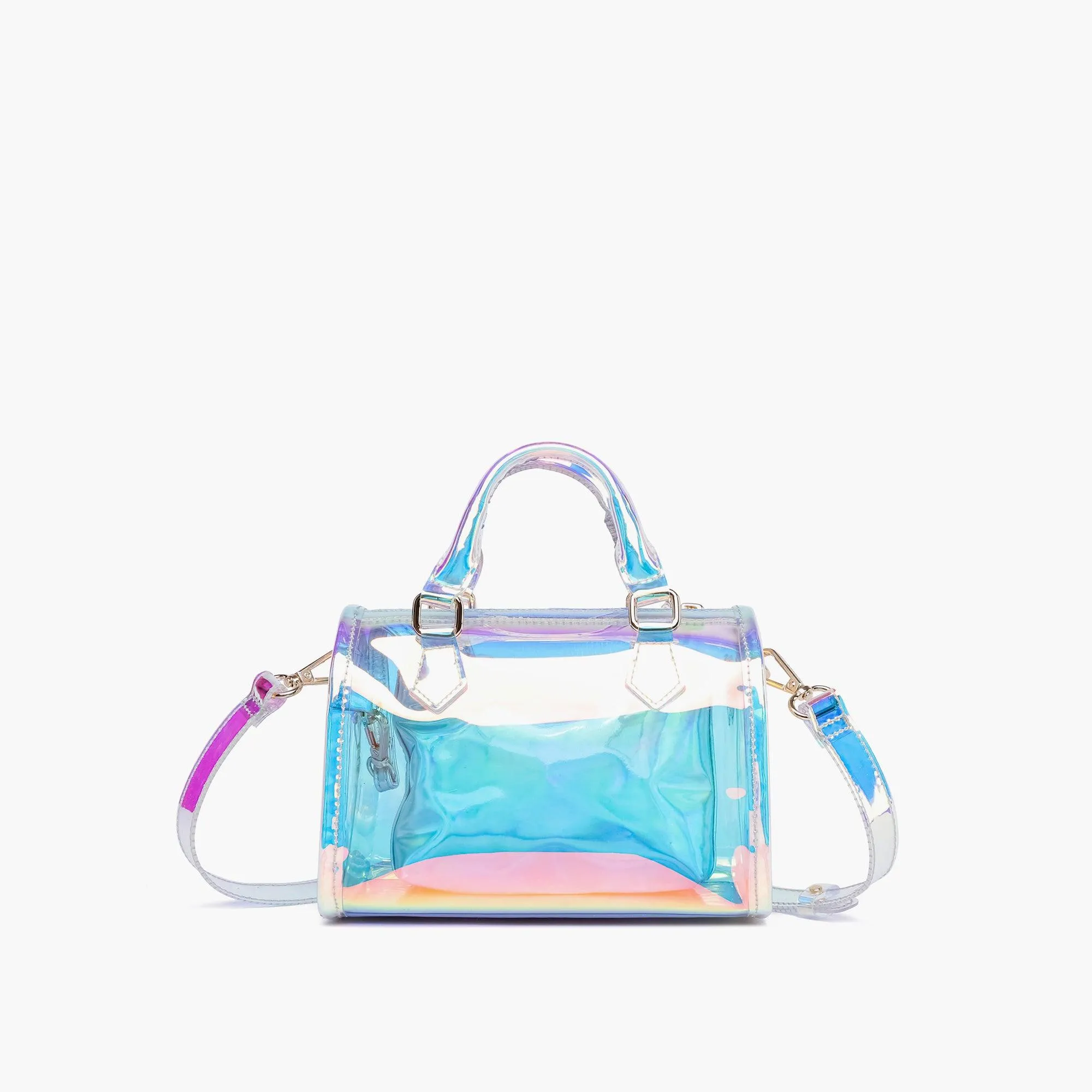 Crystal Mini Hologram Clear Crossbody Bag