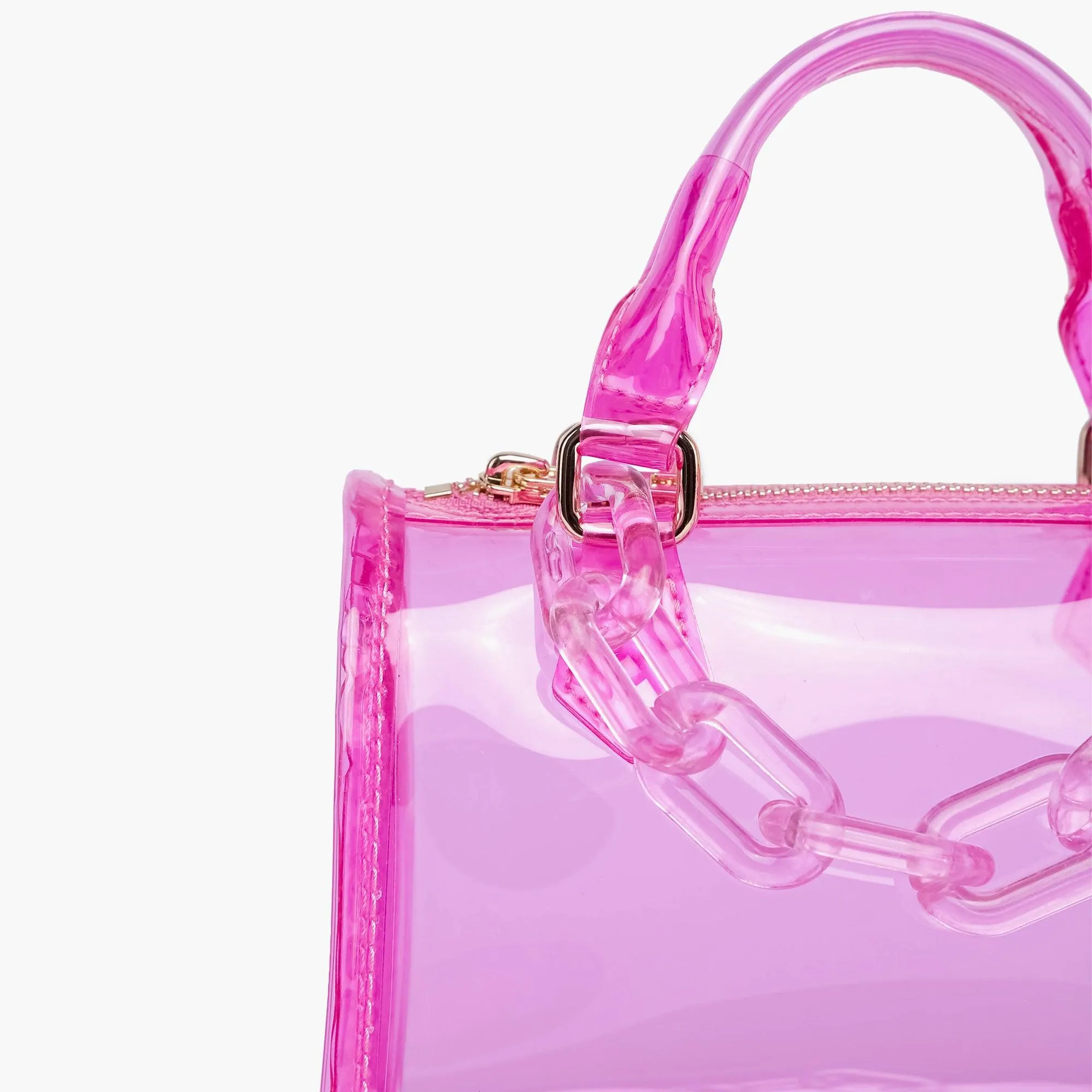 Crystal Mini Hologram Clear Crossbody Bag