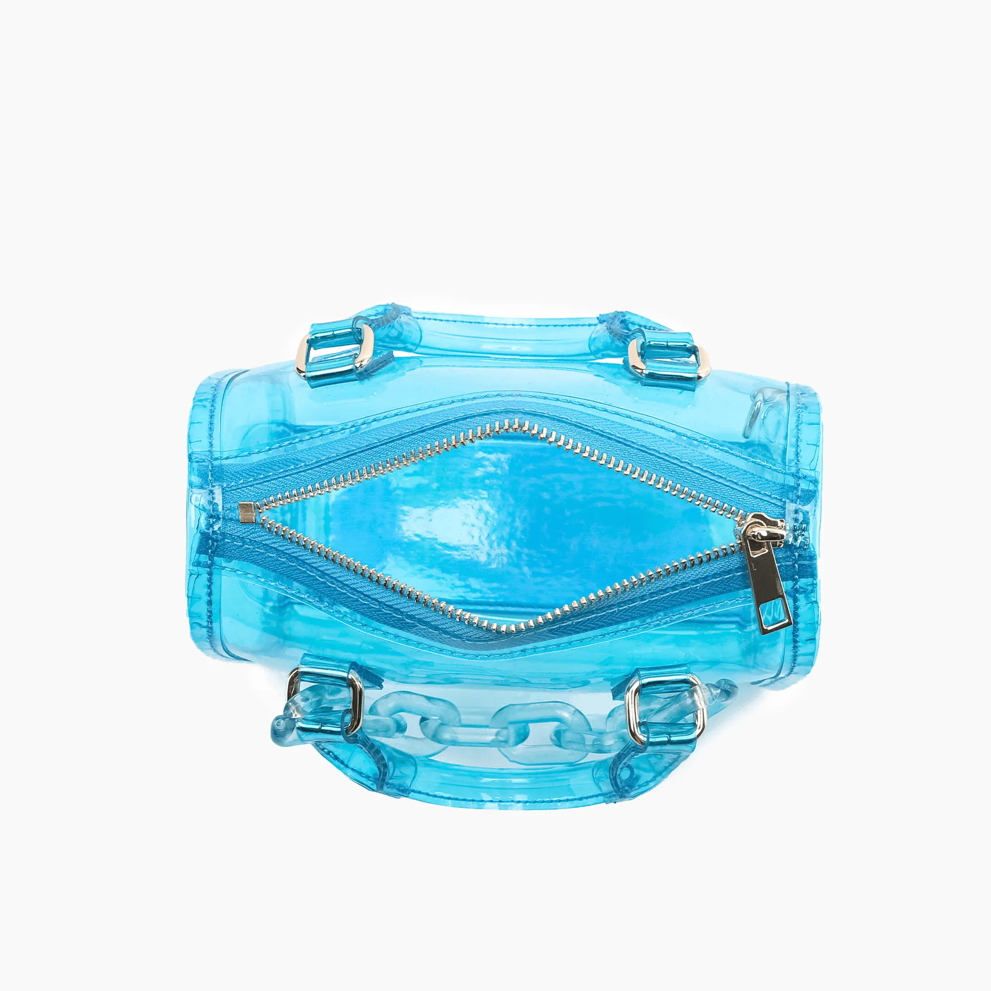 Crystal Mini Hologram Clear Crossbody Bag