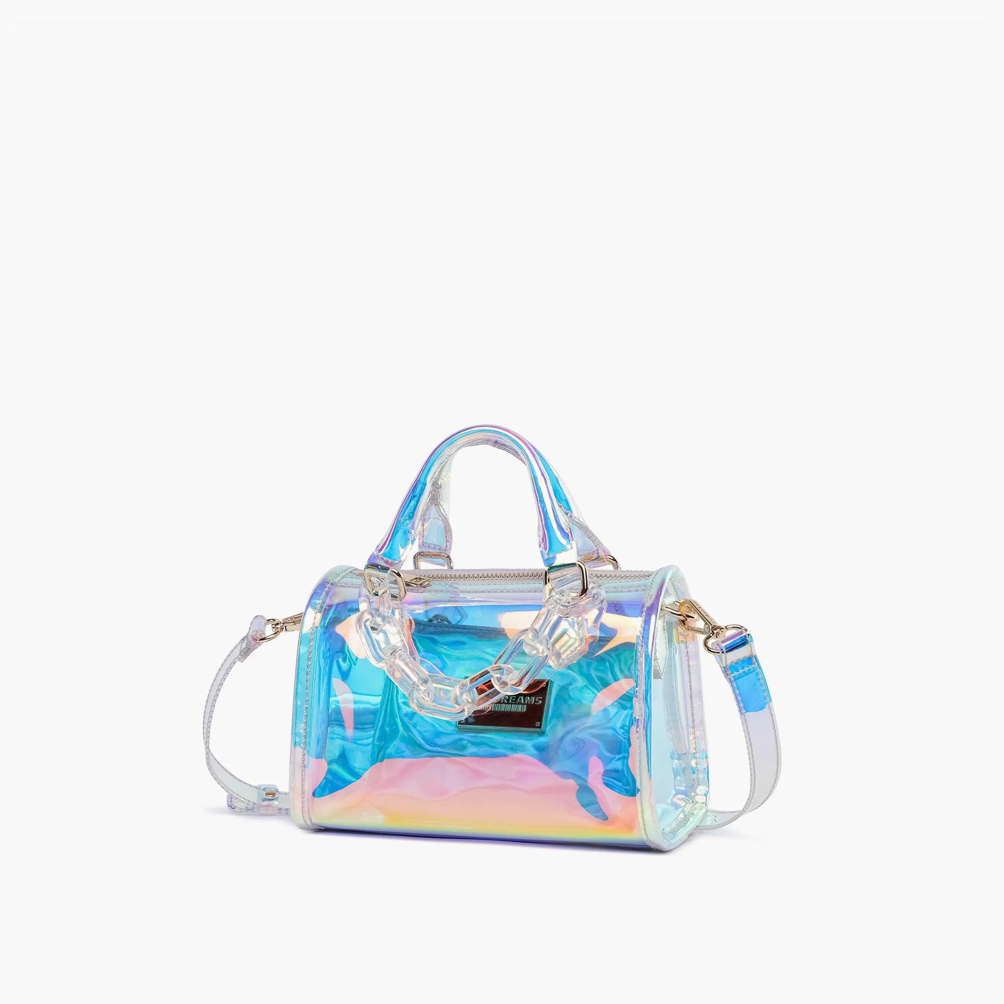 Crystal Mini Hologram Clear Crossbody Bag