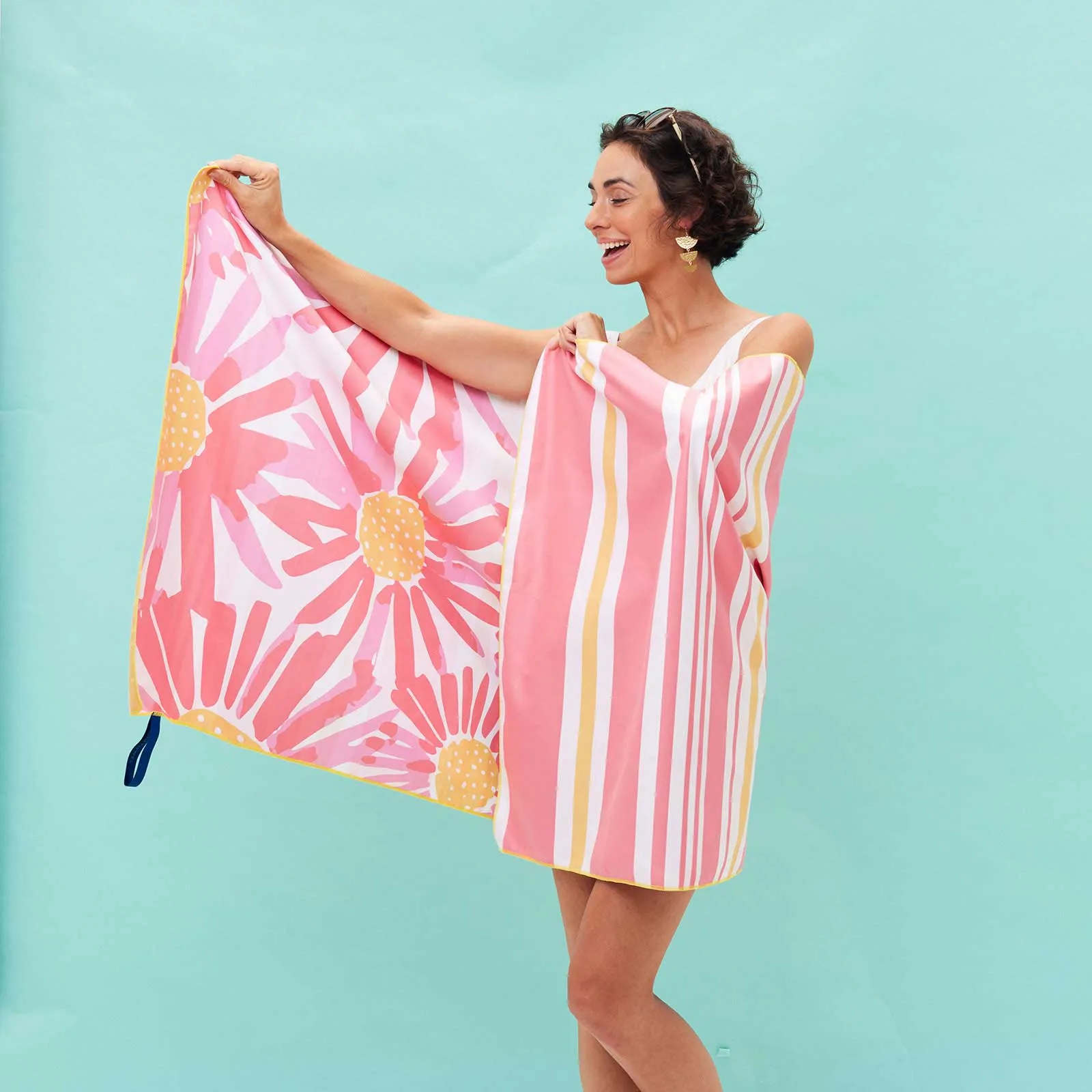 Daisies Reversible Eco Beach Towel