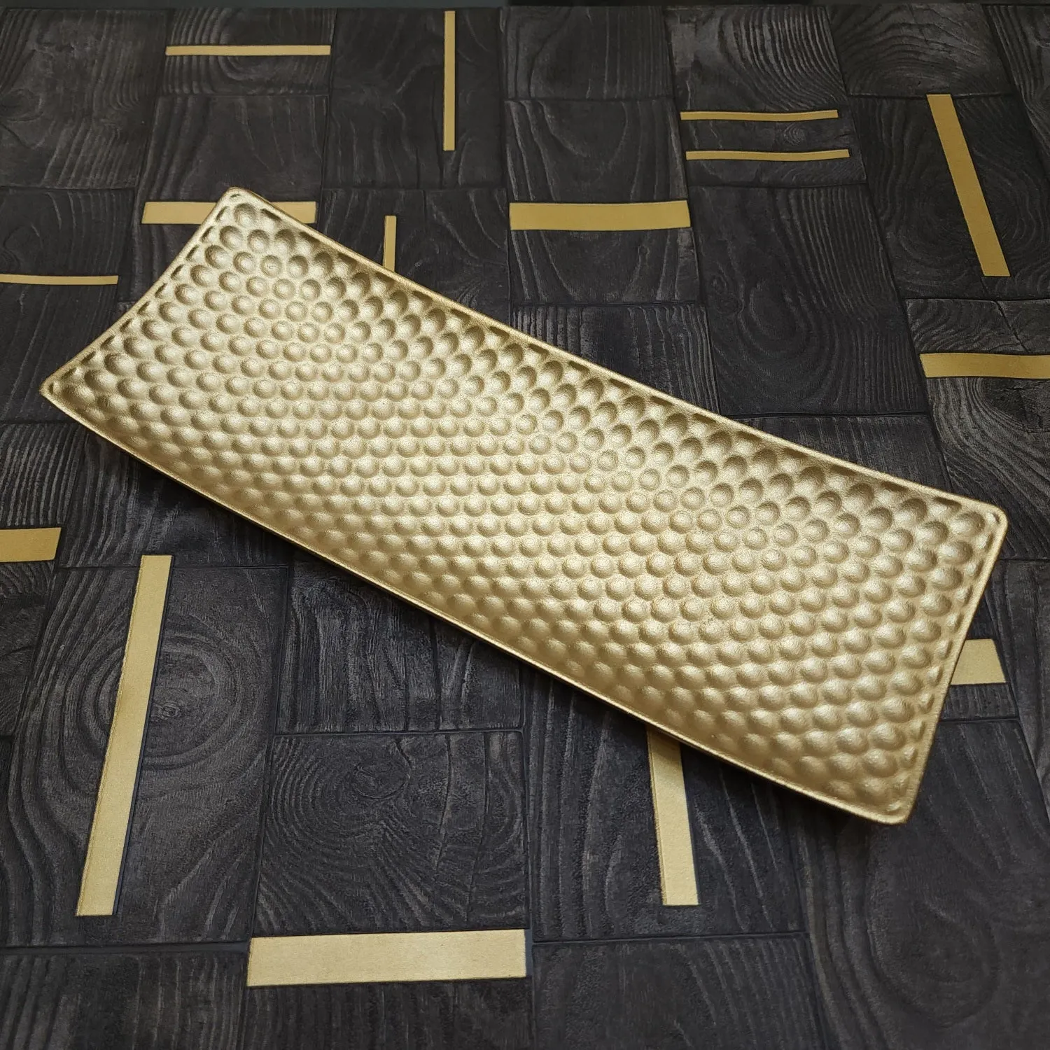 Decorative Rectangular Shaped Serving Tray