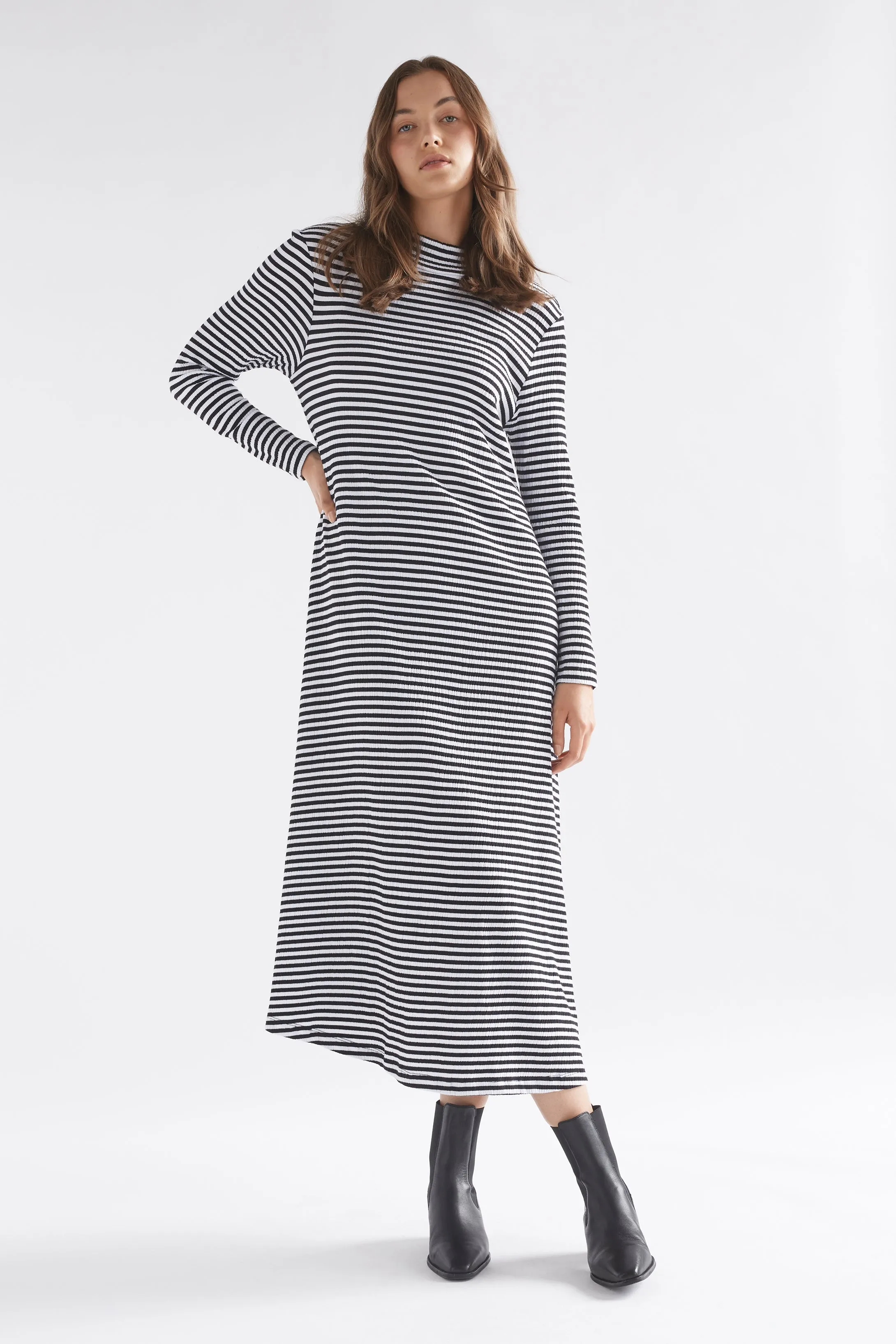 Elk The Label - Klarr Jersey Dress - Black / White