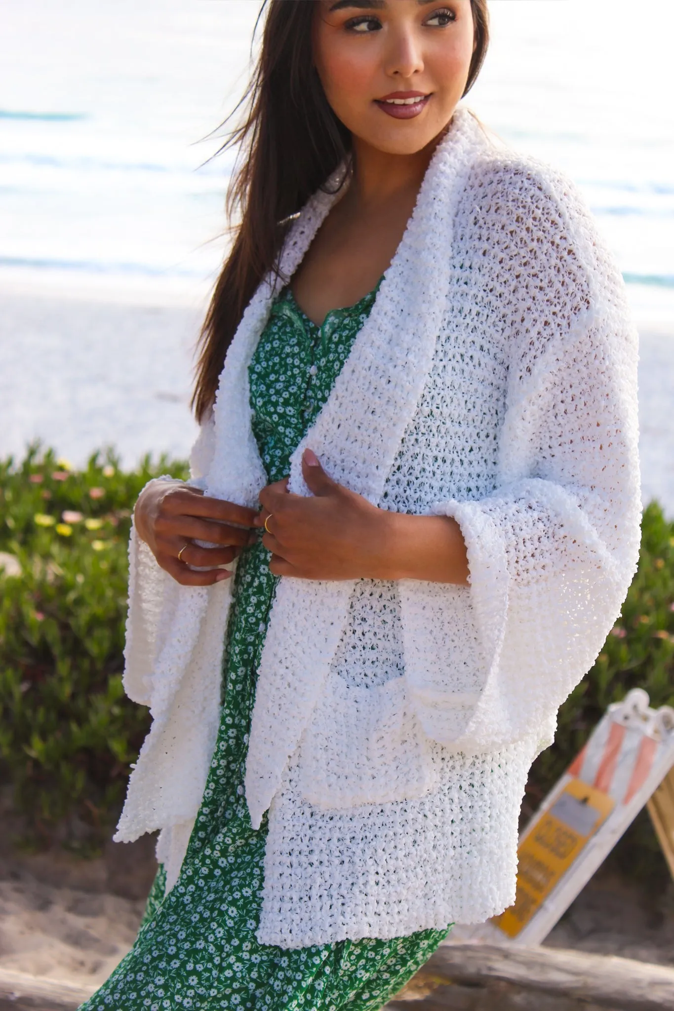 Emmeline Knit Cardigan - White