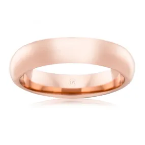 Full Dome 5mm - 9ct Rose Gold