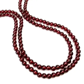 Garnet 4mm Smooth Rounds