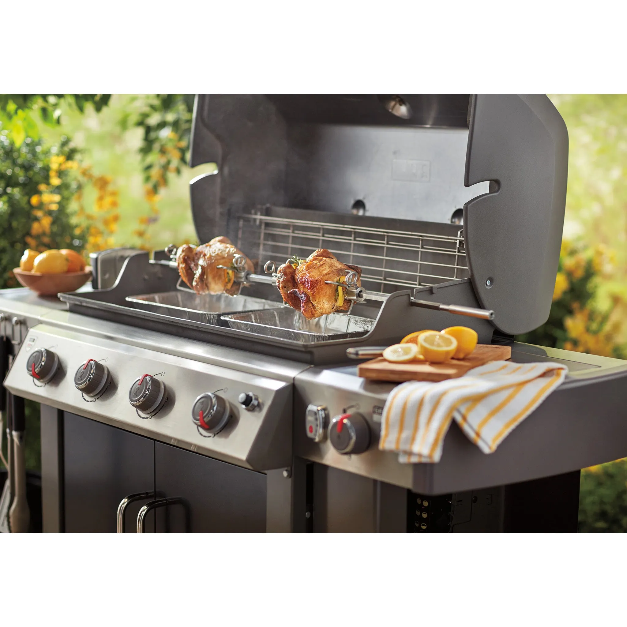 Gas Barbecue Rotisserie suit Genesis II 4 Burner