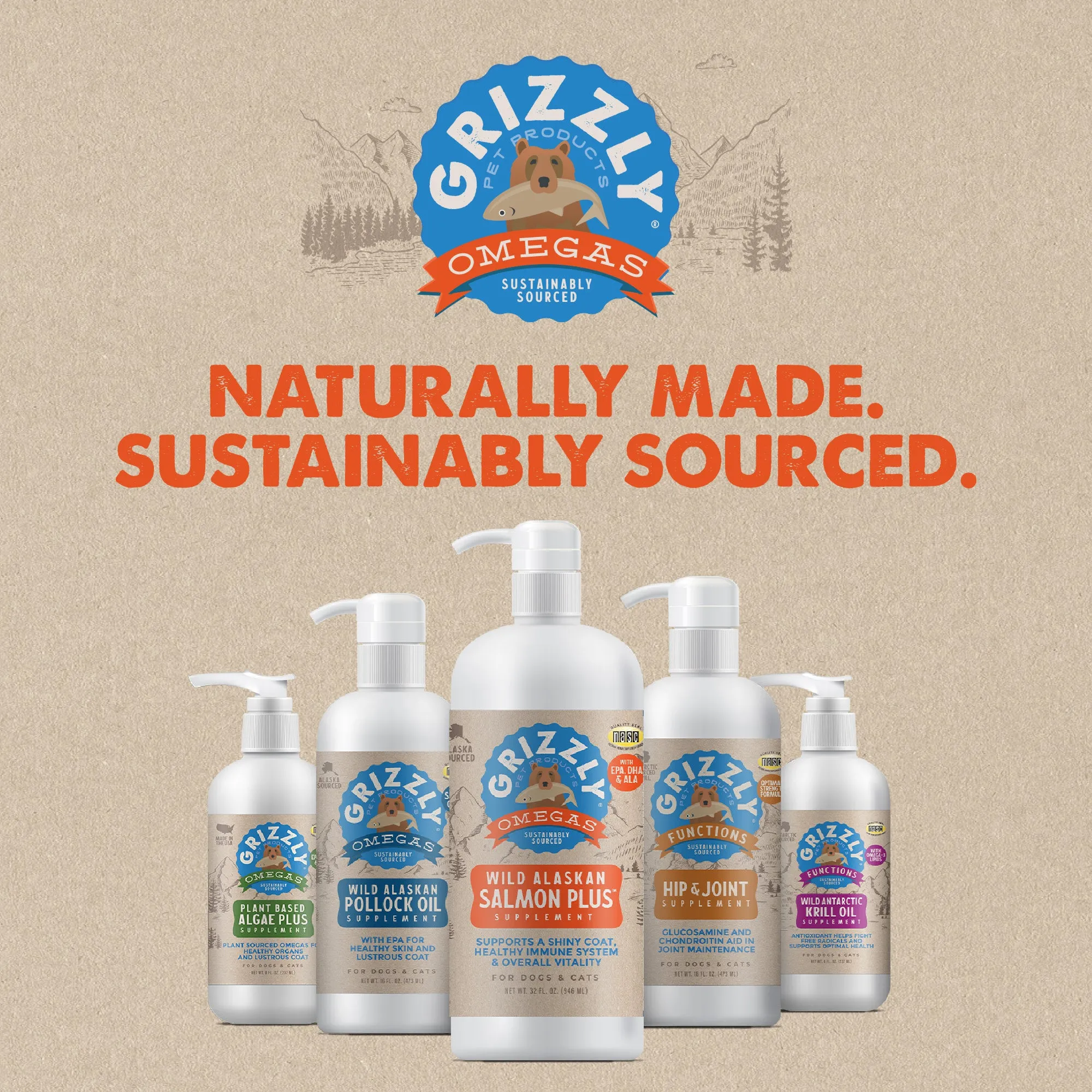 Grizzly Salmon Oil - Omega Plus