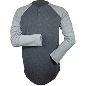 Hedge Men's Contrast Long Sleeve Henley