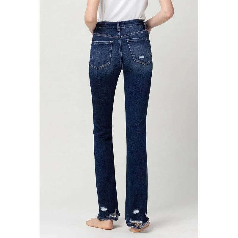 High Rise Slim Bootcut Jeans