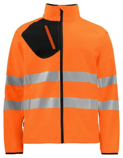 High Visibility Projob 6432 Hi Vis Softshell Jacket - Class 3/2