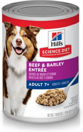 Hill's Science Diet Adult 7  Gourmet Beef & Barley Entree Canned Dog Food