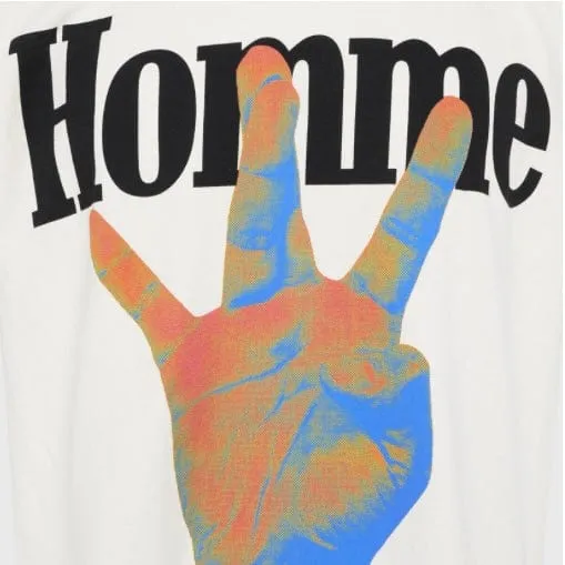 Homme & Femme Twisted Fingers Tee (Cream) ATONCE2317-2