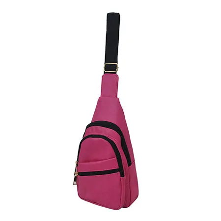 Hot Pink NGIL Faux Leather Sling Bag