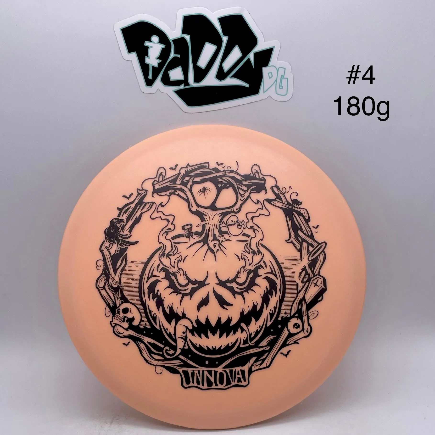 Innova Color Glow DX Roc 2022 Halloween Pumpkin Stamped Putt & Approach