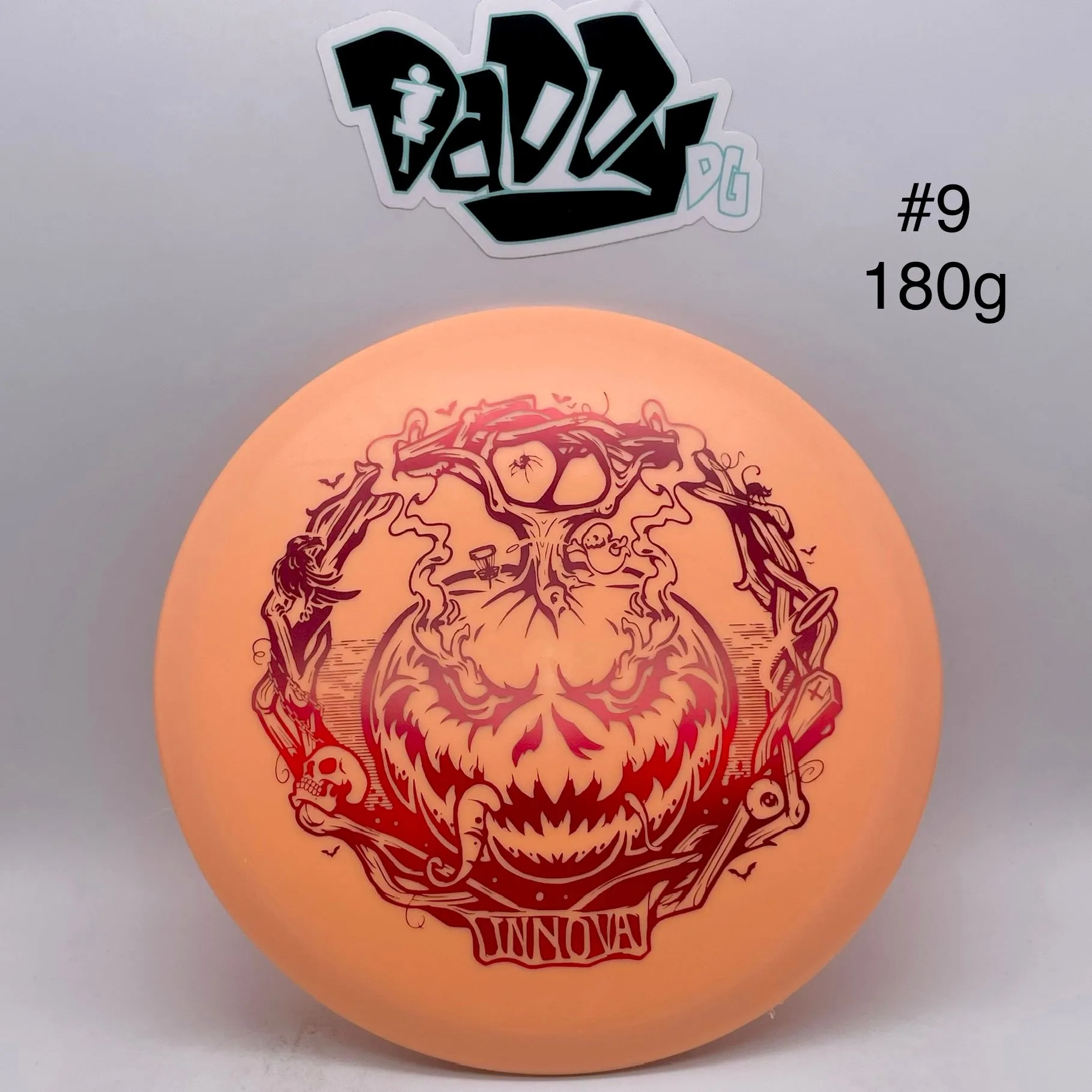 Innova Color Glow DX Roc 2022 Halloween Pumpkin Stamped Putt & Approach