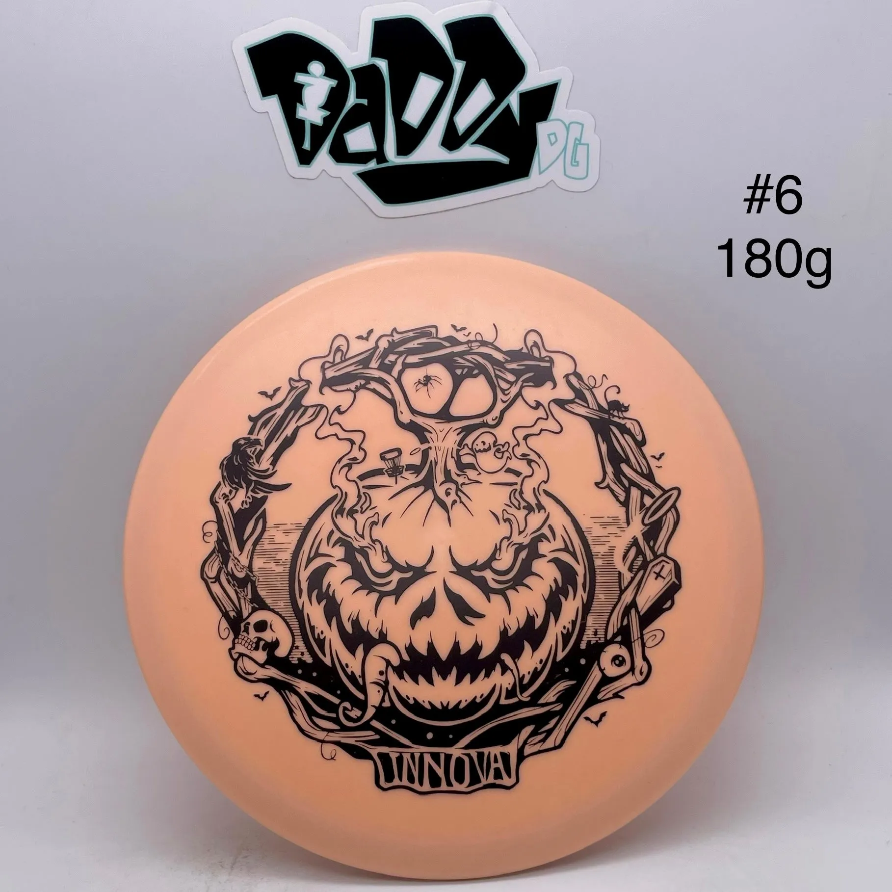 Innova Color Glow DX Roc 2022 Halloween Pumpkin Stamped Putt & Approach