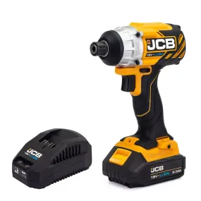 JCB 21-18BLID-2X-B 18V Brushless Impact Driver with 1x2.0Ah Battery & Charger