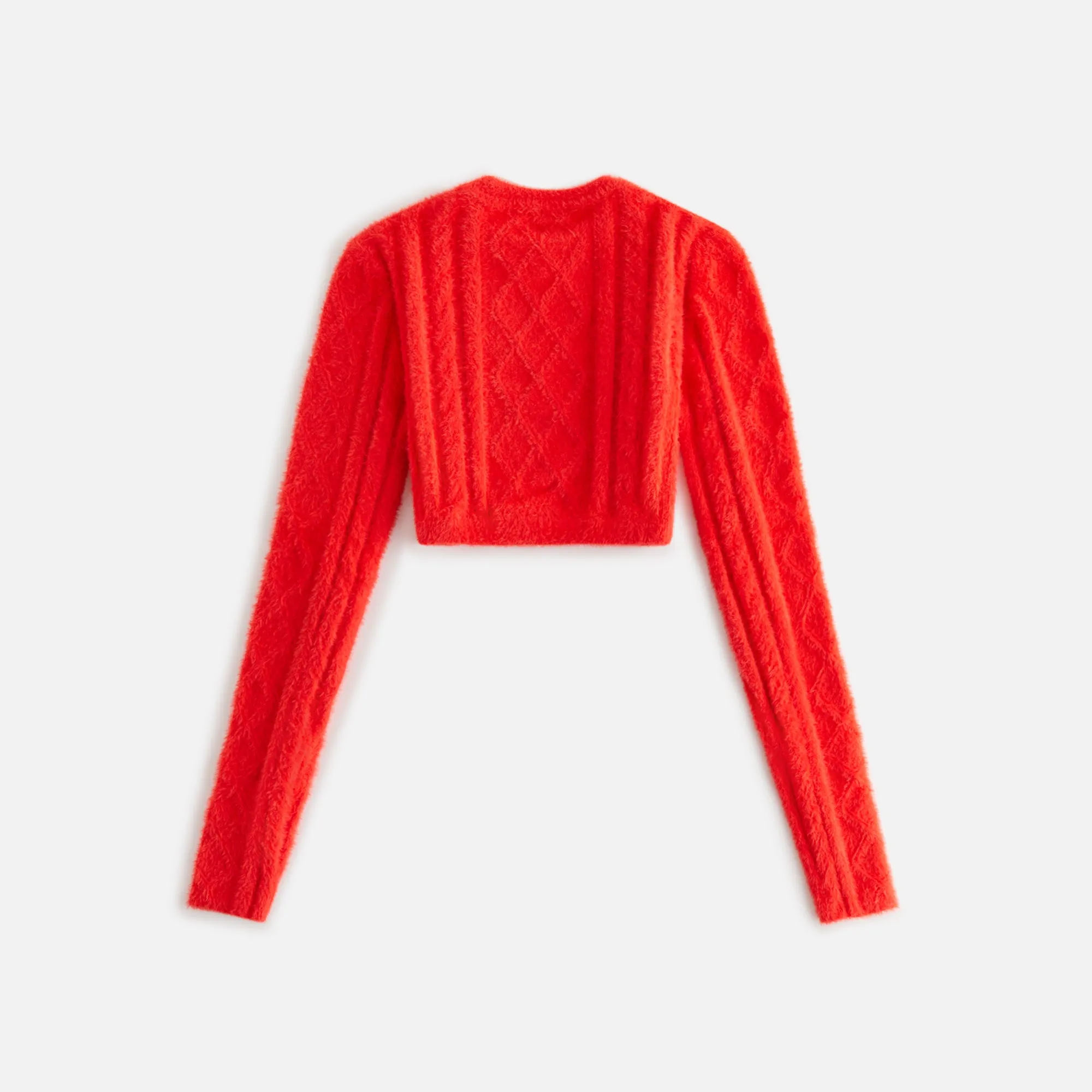 Kith Women Maddox Mohair Cropped Long Sleeve - Cinnabar